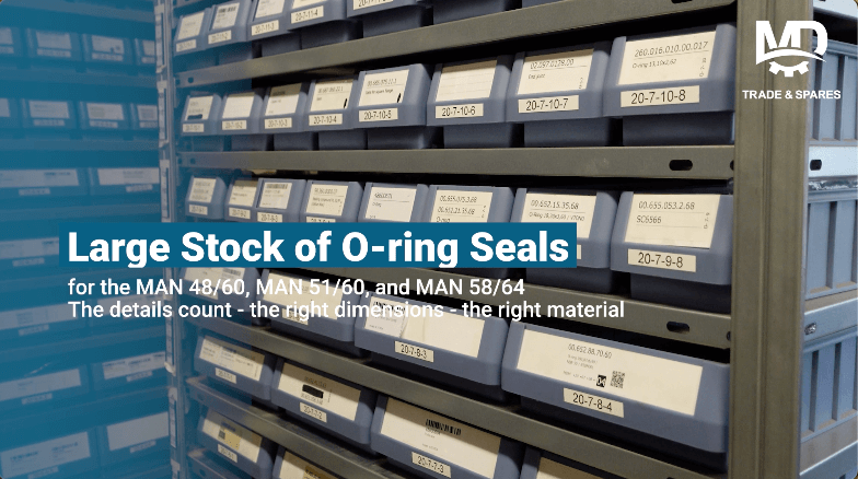 Large Stock of O-ring Seals for the MAN 48/60, MAN 51/60, MAN 58/64. MAN 48/60 engine spares, MAN 51/60 engine spares, MAN 58/64 engine spares, Pielstick PC2.2 engine spares, Pielstick PC2.5 engine spares, Pielstick PC2.6 engine spares