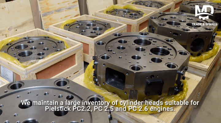Pielstick cylinder head Lloyds certified ready stock. Pielstick PC2.2 spare parts. Pielstick PC2.5 spare parts. Pielstick PC2.6 spare parts. Available on stock in our warehouse. Ready to deliver worldwide.